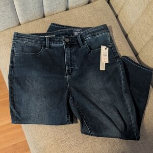 Talbots Deep Indigo Ankle Jeans